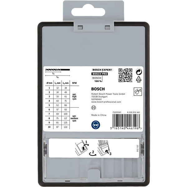 Bosch Elektrowerkzeuge PRO Metal HSS-G Spiralbohrer Set 2607010535